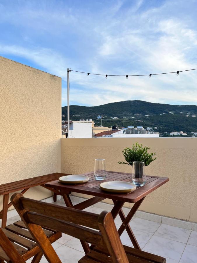 Plateia Sea View Loft Lägenhet Samos Town Exteriör bild